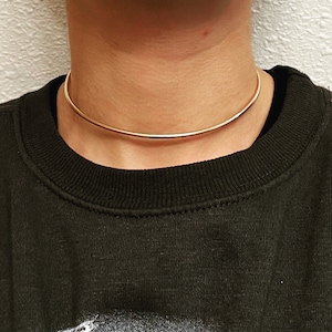 14k Gold Filled Neck Cuff, Gold Filled Neck Collar, Open Neck 