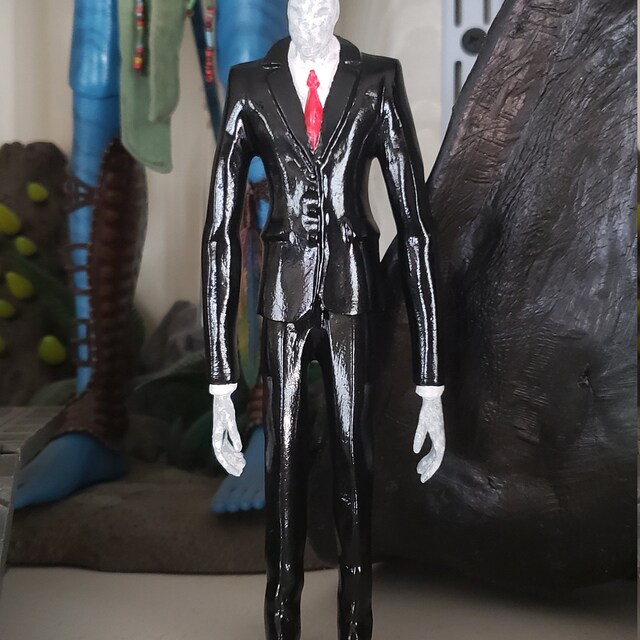 Slenderman Video Game Statue Horror Figure Custom Slender Man Etsy Canada