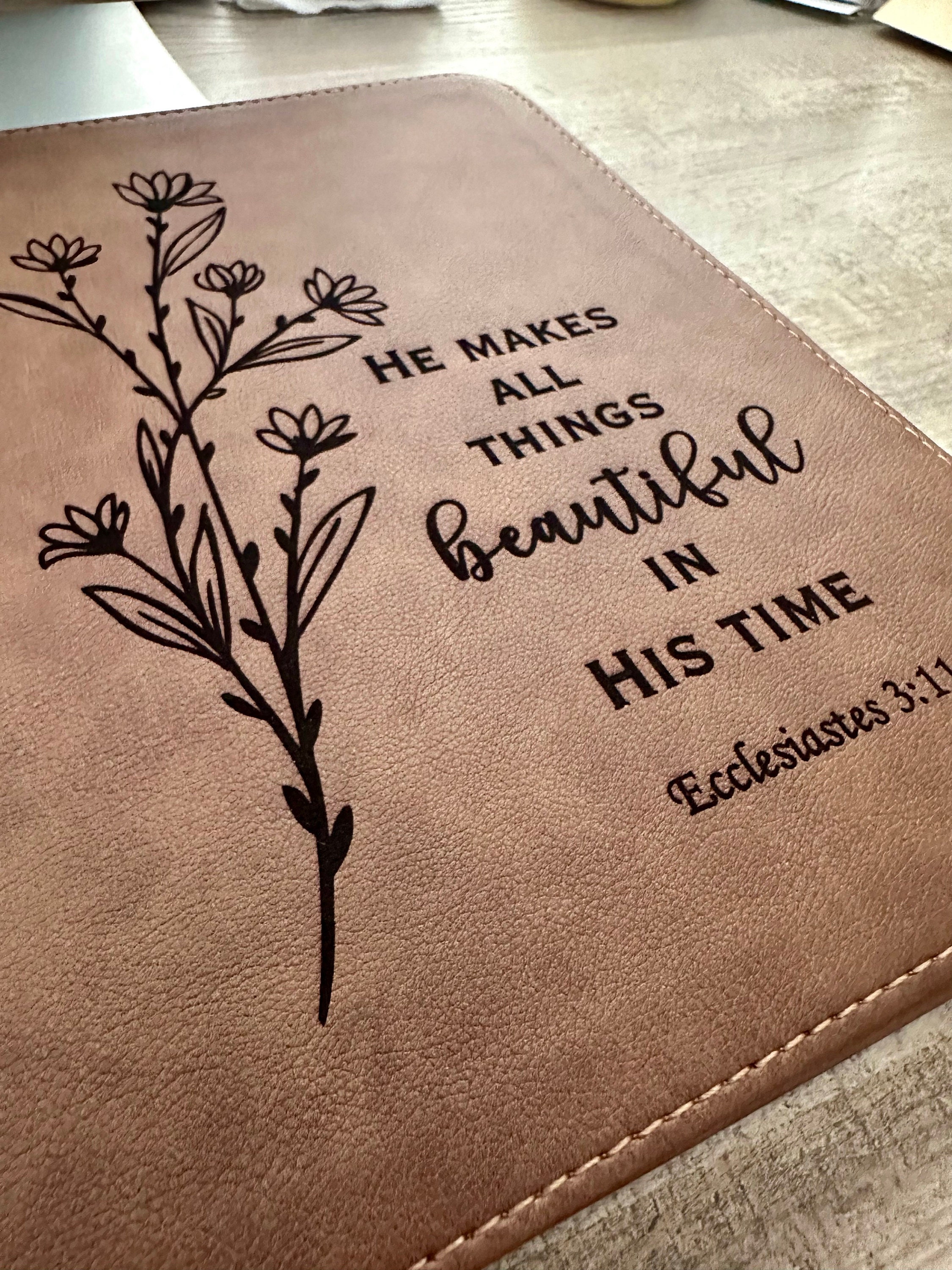 Personalized KJV Bible: Create Your Own Custom Engraved Design with a Designer, Large Print Red Letter Wide-Margin King James Holy Bible