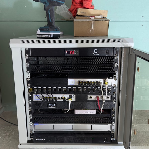 Rack Mount for Ubiquiti Unifi Security Gateway and Unifi Switch 8 150W ...