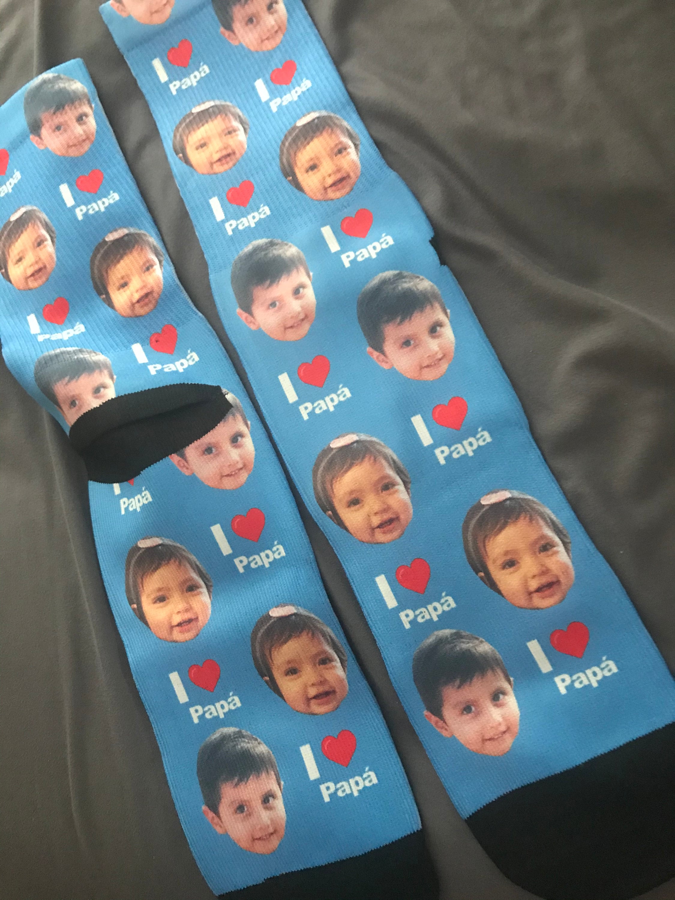 Gift For Dad, Personalized Heart Socks, Father&#39;s Day Socks, Gift For Grandad, Birthday Gift, Personalized Gift, Photo Face Socks