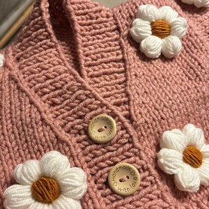 Daisy Powder Cardigan,daisy Cardiga,knit Cardigan,baby Products