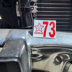 Carl's Jr Restaurant Table Number Classic Car Retro Dash Car