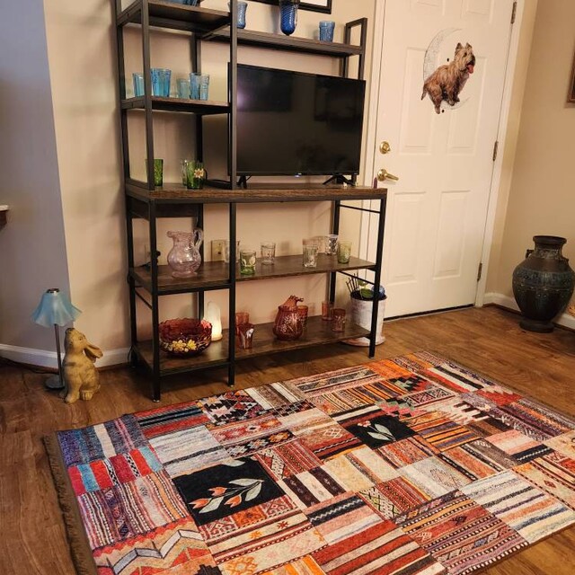 Patchwork Area Rug| Mexican Blanket Traditional Rug|tulip