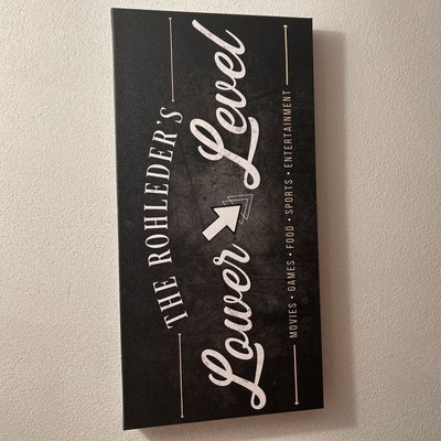 Home Bar Sign for Home Bar Personalized Bar &amp; Lounge Sign Modern Bar ...