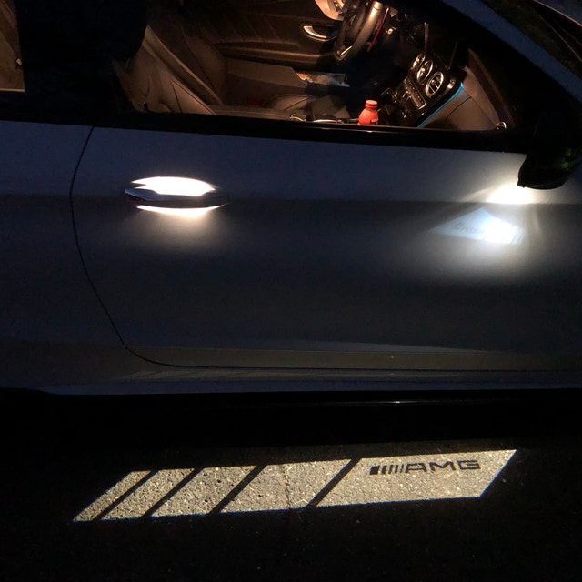 2X LED Puddle Light Side Mirror Logo Projector Lights for Mercedes AMG W205  W177 W247 W222 X247 W253 N293 W213 C257 -  Finland