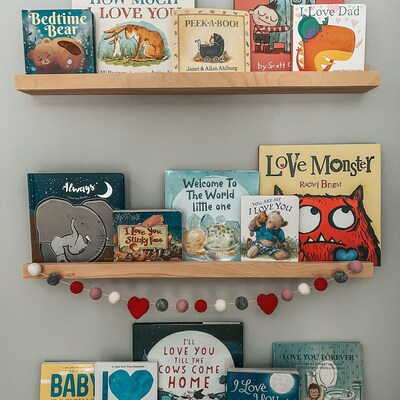 Nursery Shelf Picture Book Shelf Floating Shelf Art Shelf - Etsy