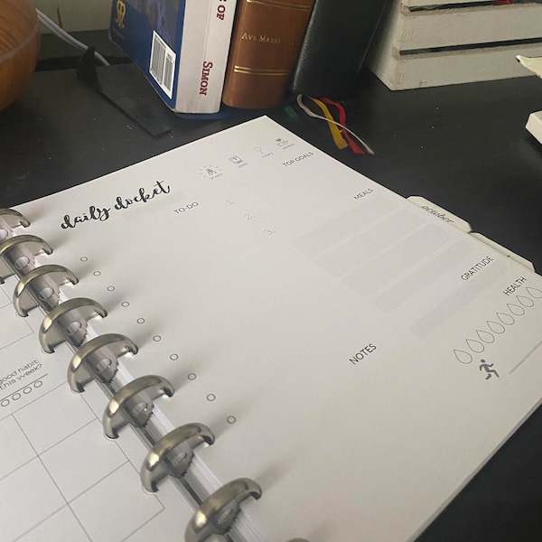 Catholic Daily Docket Printable: Daily Planner, Daily Agenda, Daily ...