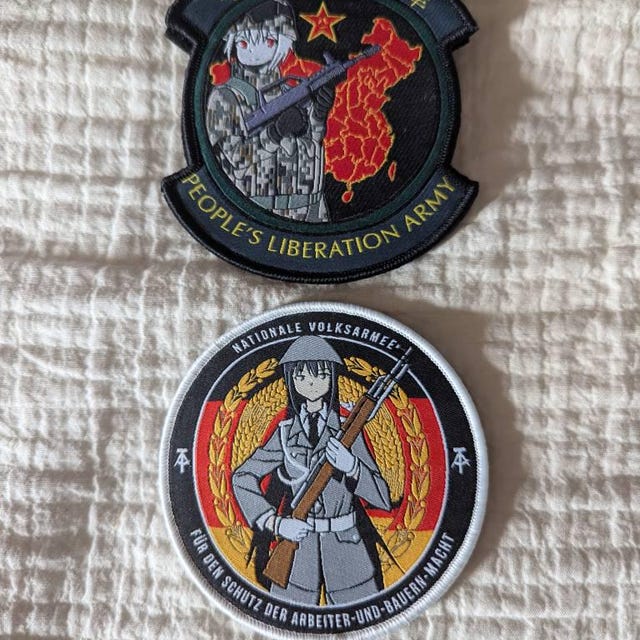 中国アニメ少女、人民解放軍（PLA）、軍士気パッチ - Etsy 日本