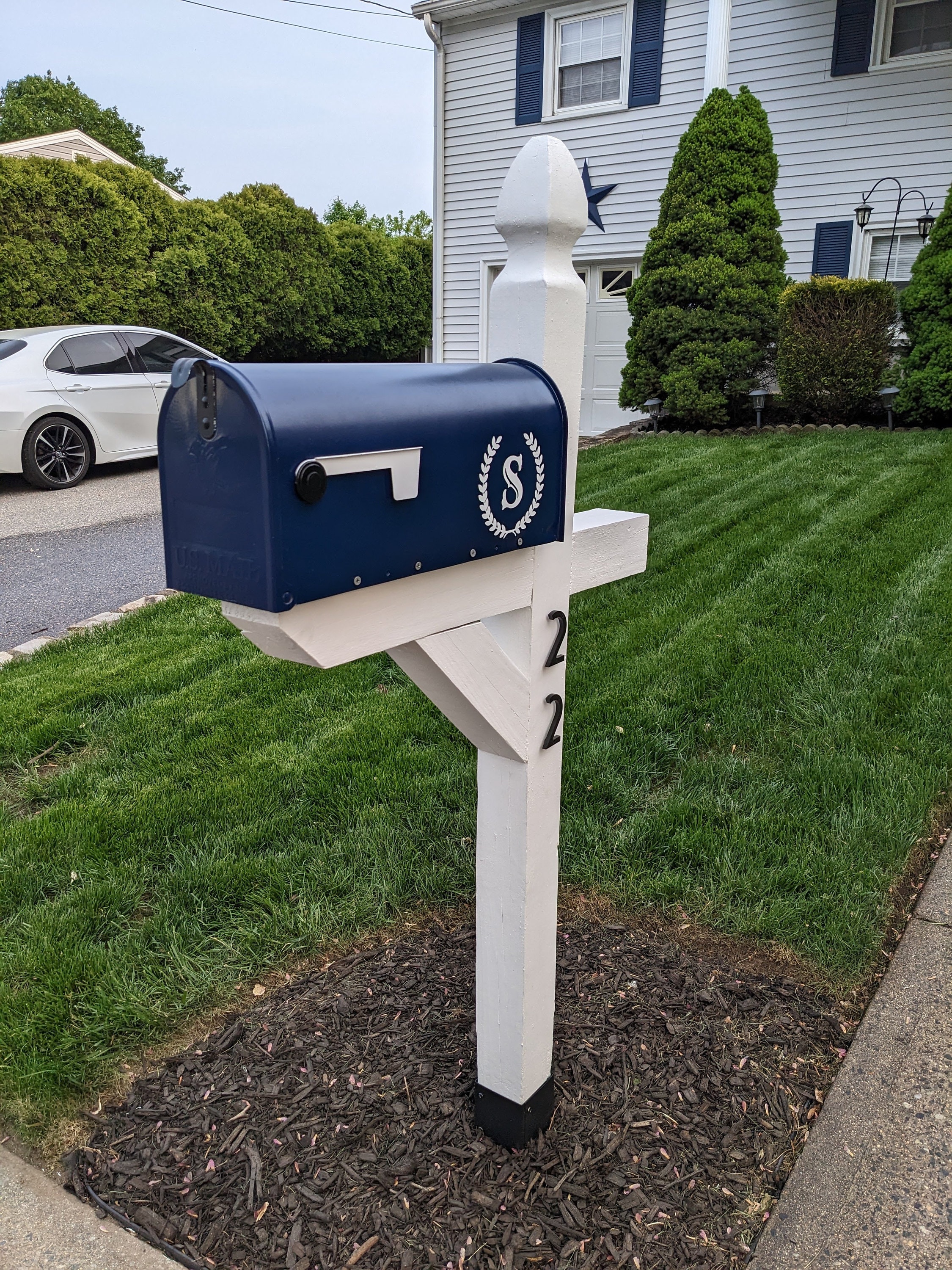 3 inch Art Deco Apartment House or Mailbox Post Numbers Letters
