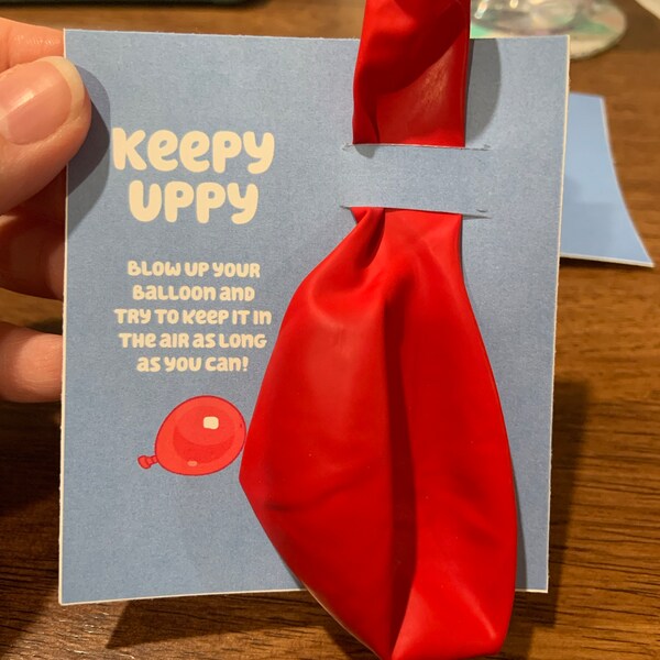 Blue Keepy Uppy Party Favors Blue Dog Digital Download - Etsy