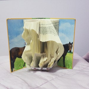 Book Folding Pattern for a Horse Dressage FREE TUTORIAL | Etsy