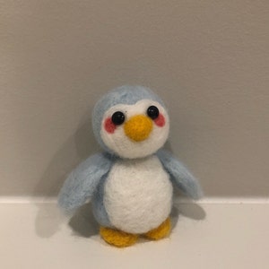 MageCrux Unfinished Felt Kit Penguin Wool Needle Felt Kit Package DIY  Handmade Doll Toy