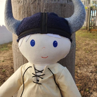 Pirate and Viking Doll 23 Inch Cloth Doll With Removable Pirate or