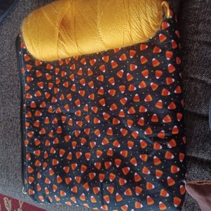 Candy Corn Large Project Bag