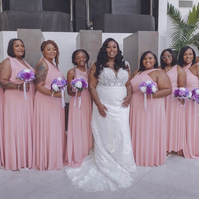 Dusty Rose Bridesmaid Dress Nude Infinity Convertible Dress, Formal Prom  Dress, Party Maternity Dress Maternity Dress Plus Size & Petite - Etsy