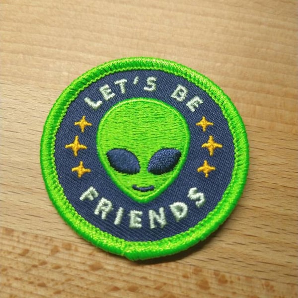 Alien Patch - "lets Be Friends" - Metaphysical Fashion Accessory - 2 ...