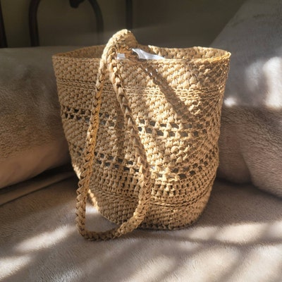 Handmade Elin Raffia Bag Raffia Bag Handmade Bag Crochet - Etsy