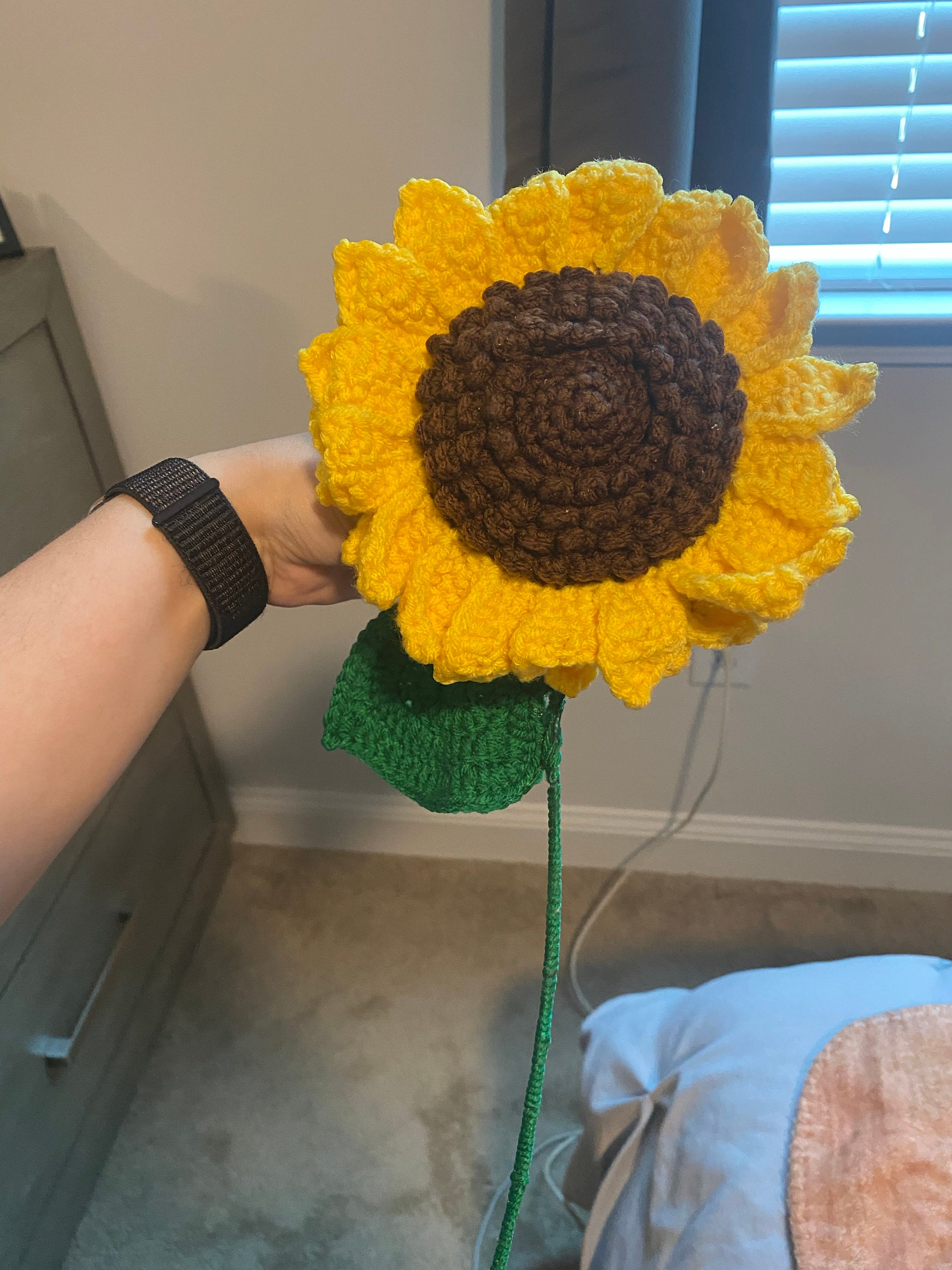 Sunflower Crochet Pattern, Crochet Flower Bouquet Pattern, Crochet Flower Pattern, Wedding Flower