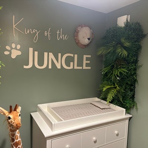 King of the JUNGLE Wall Lettering Nursery/playroom Decor 