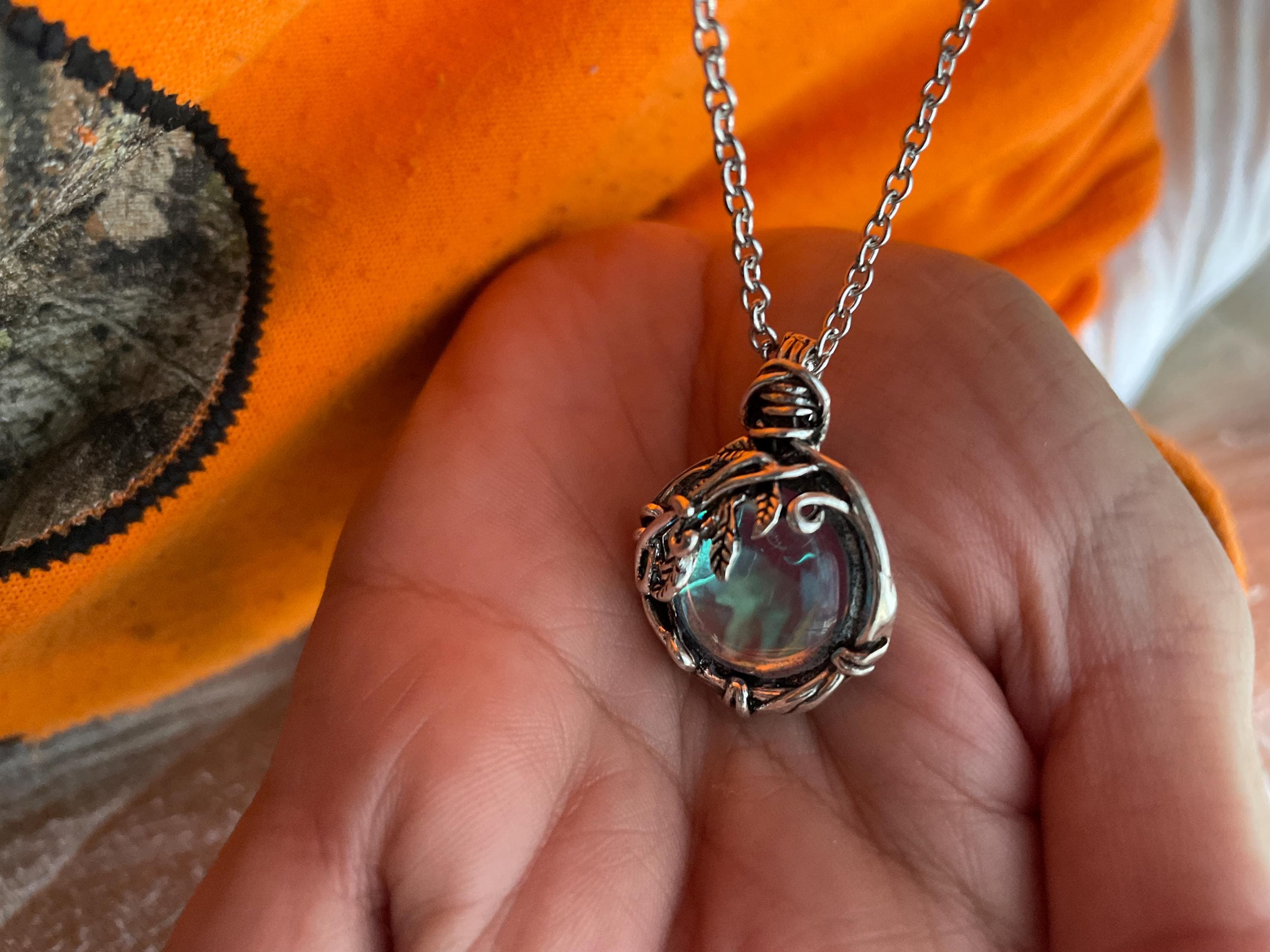 Witch’s Mirror Necklace | Hexenspiegel Protection Amulet From Dark Arts |  Wiccan Amulet | Alter Tool