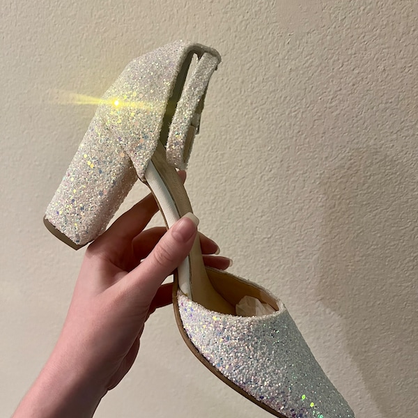 White Low Heel Wedding Shoes Block Heel White Leather Wedding Shoes