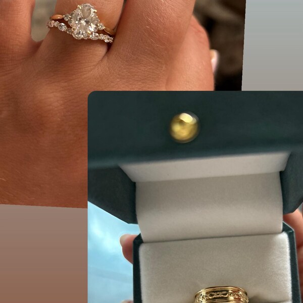 Vintage Solid Gold Wedding Band 14k Yellow Gold Wedding Band Women ...