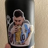 Autocollant Lionel Messi 10 - Copa America 2024 - Pour Voiture - 3x3 Pouces - Blanc Mat