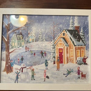 Winter Landscape ~ Wintry Mix ~ Original Art Print ~ by Kim Leo - Etsy