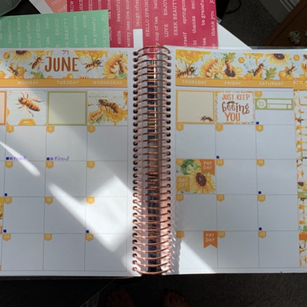 June PRINTABLE Planner Stickers, Printable June Monthly Stickers Kit ...