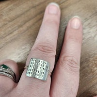 Statement Ring Wide Inspiring Inspirational Minimalist Etsy Canada Statement Ring Wide Inspiring Inspirational Minimalist Etsy Canada