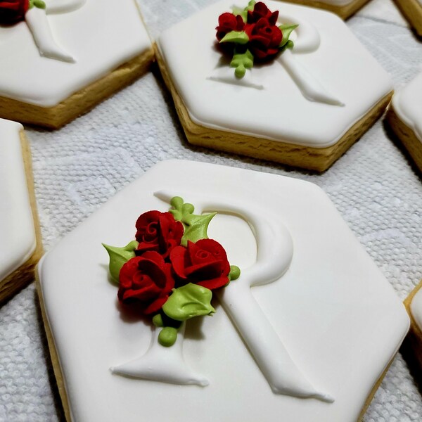 Red Sugar Icing Rose - 3/4