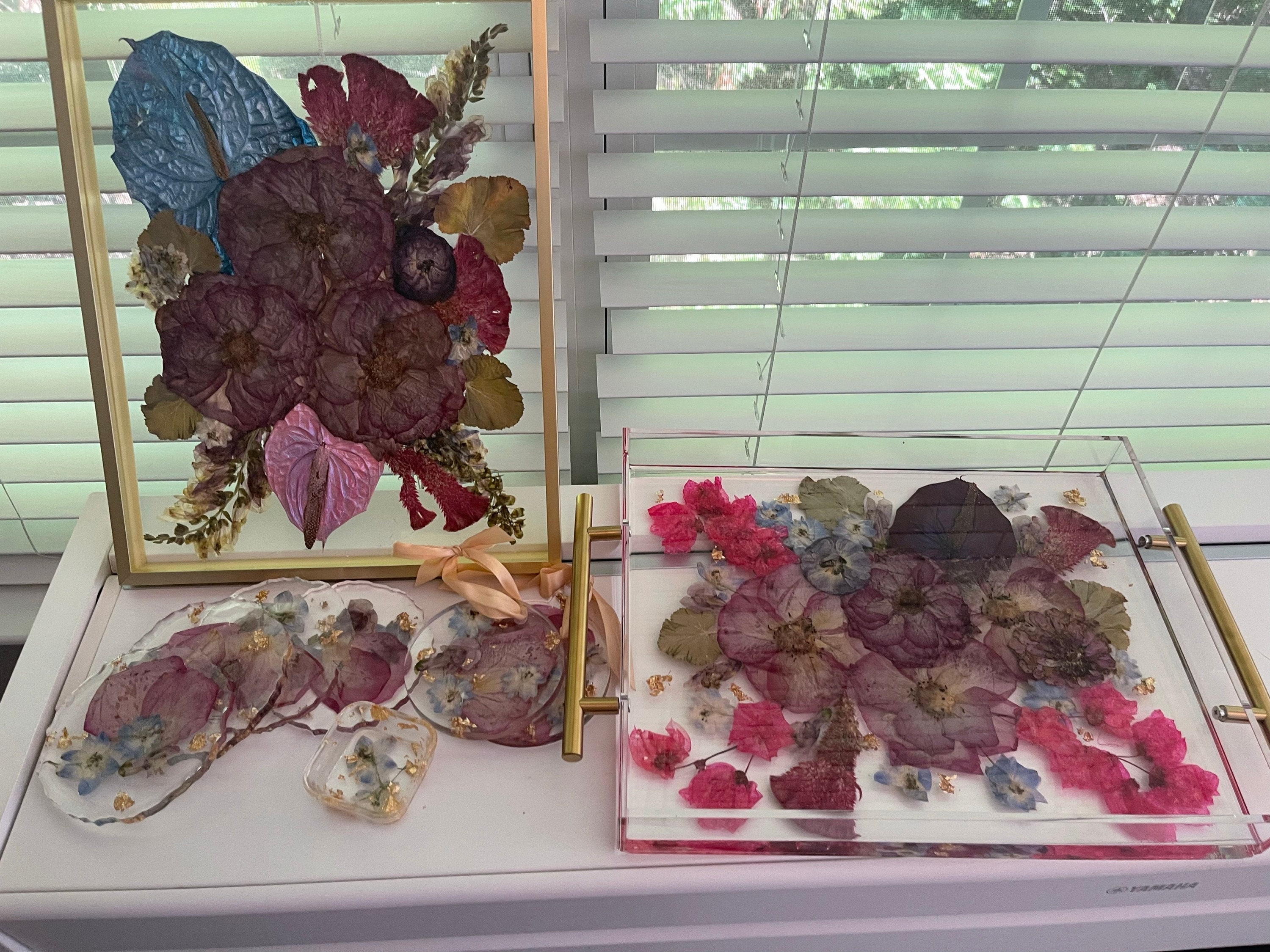 Preserved flowers from Erin's etsy review