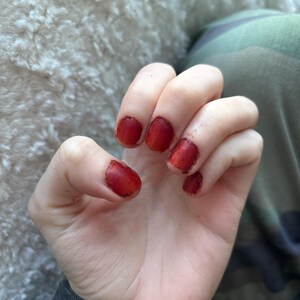Queen Nail Henna | Red Cherry | Water Permeable Nail Stain | Henna