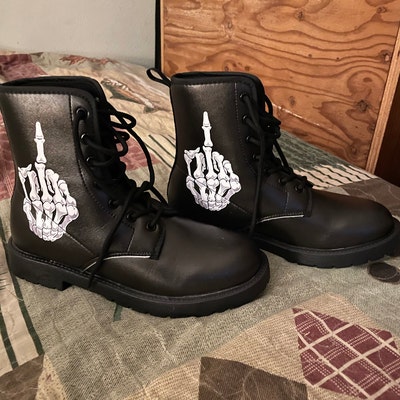 womens skull boots uk