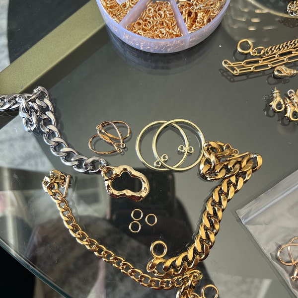 24k Gold Plated Jump Rings , Gold Plated Dainty O Shaped Jump Rings - Foto 7