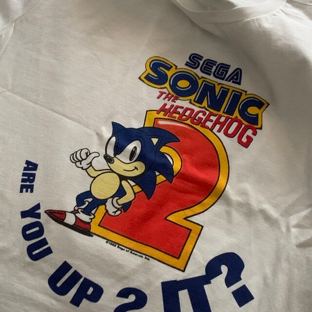 SEGA Sonic the Hedgehog 2 ヴィンテージTシャツUSA製 90s アメリカ製 SEGA SONIC2 セガ ソニック・ザ・ヘッジホッグ2