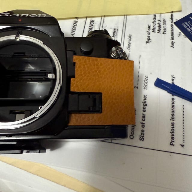 Canon AE-1 or AE-1 Program Replacement Leatherette Cover