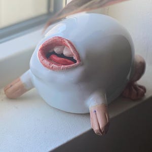 陶器彫刻アート：陶器のカエルの置物 - Etsy 日本
