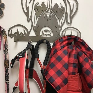 Boxer Key/leash/coat Rack, Boxer Dog Leash Rack, Leash Holder
