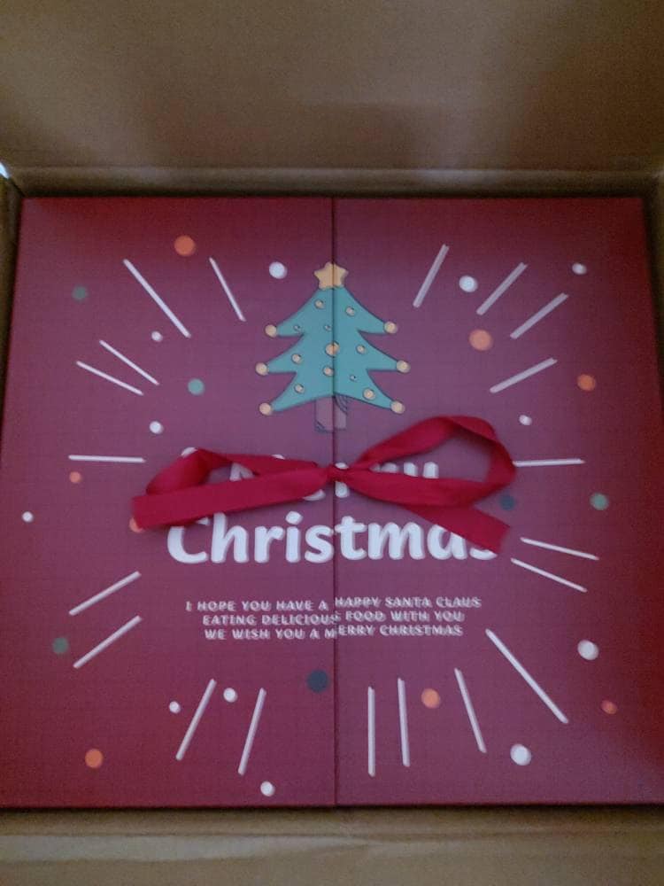 DIY Advent Calendar Countdown Box, Empty Christmas Gift Box, Blind Box Gift, Countdown Calendar Gift Box. Assemble the giftbox yourself.