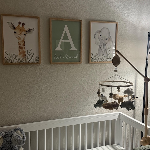 Boys Nursery Prints,safari Nursery Prints,boynursery Decor,baby Boy ...