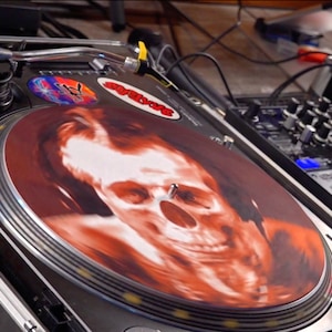 Slipmat Slip Mat Scratch Pad Feutre pour n'importe quel tourne-disque en vinyle LP DJ 12 graphique personnalisé - Cowboy Hat 1