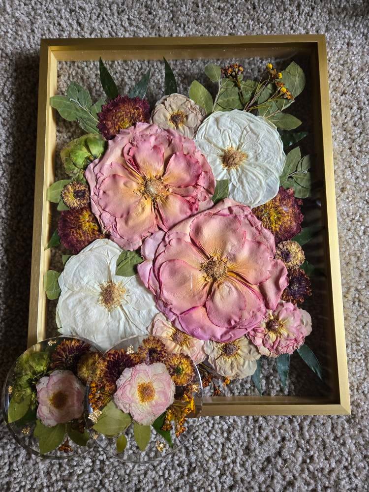 Preserved flowers from Julia's etsy review