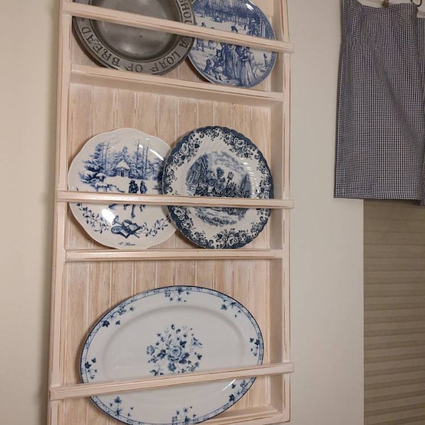 Tall Vertical Plate Rack With 4 Shelves - Etsy