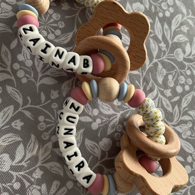 Handmade Crochet Newborn Bunny Rattle & Bunny Ear Booties Gift Set (2pc) – Baby Shower Gift main image 0