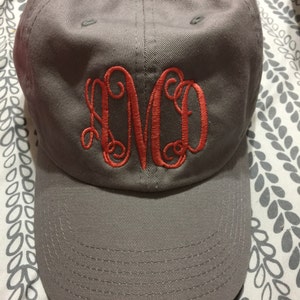Ladies' Monogram Baseball Cap Custom Color Hat and Embroidery. - Etsy