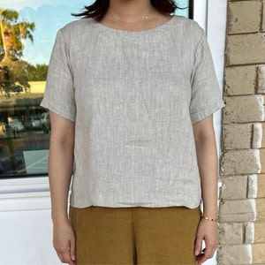 Loose Linen Top JANUARY - Etsy