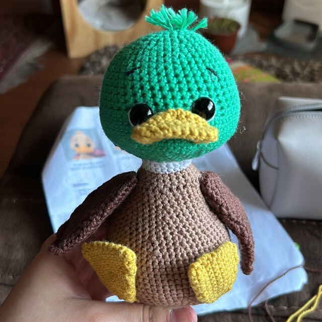 かぎ針編みのパターン - アヒルの子、あみぐるみ (ENG、FR、PT、RUS