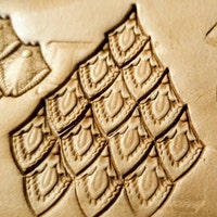 DandS Ltd Acorn #88 Lederstempel-Set Aus Messing – Für Lederhandwerk, Mit Stahlgriff, Scharfe Prägung